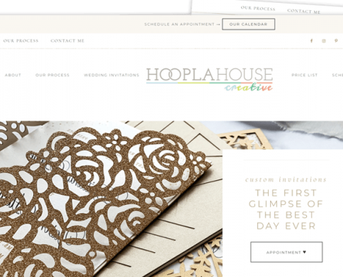 Hoopla House Creative - Website Redesign