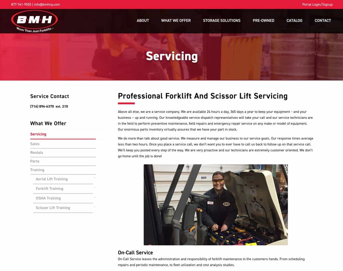 Buffalo Materials Handling Interior Page